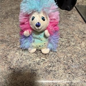 Colorful Plush Hedgehog Toy for Small Pets
